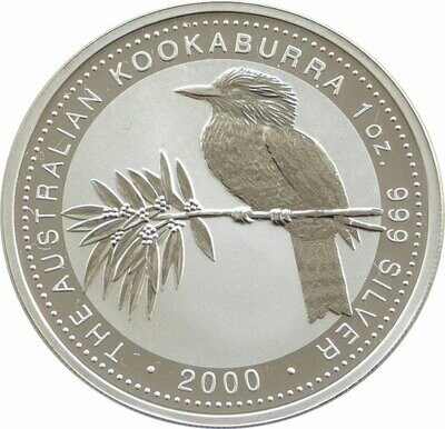 2000 Australia Kookaburra $1 Silver 1oz Coin