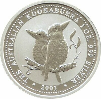 2001 Australia Kookaburra $1 Silver 1oz Coin