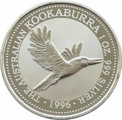 1996 Australia Kookaburra $1 Silver 1oz Coin