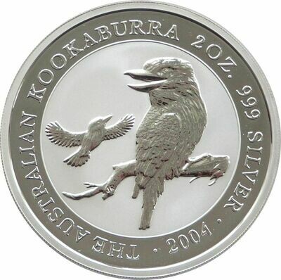 2004 Australia Kookaburra $2 Silver 2oz Coin
