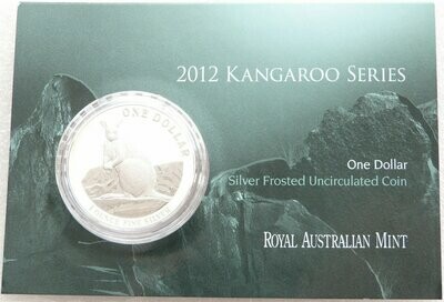 2012 Australia Kangaroo $1 Silver 1oz Coin Mint Card