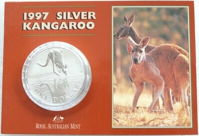 1997 Australia Kangaroo $1 Silver 1oz Coin Mint Pack