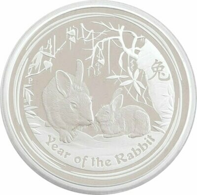 2011-P Australia Lunar Rabbit $2 Silver Proof 2oz Coin