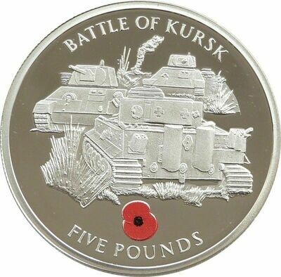 2004 Gibraltar Route to Victory Battle of Kursk £5 Silver Proof Coin