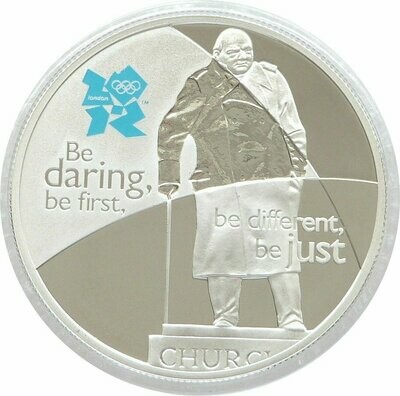 2010 London Olympic Games Winston Churchill £5 Silver Proof Coin