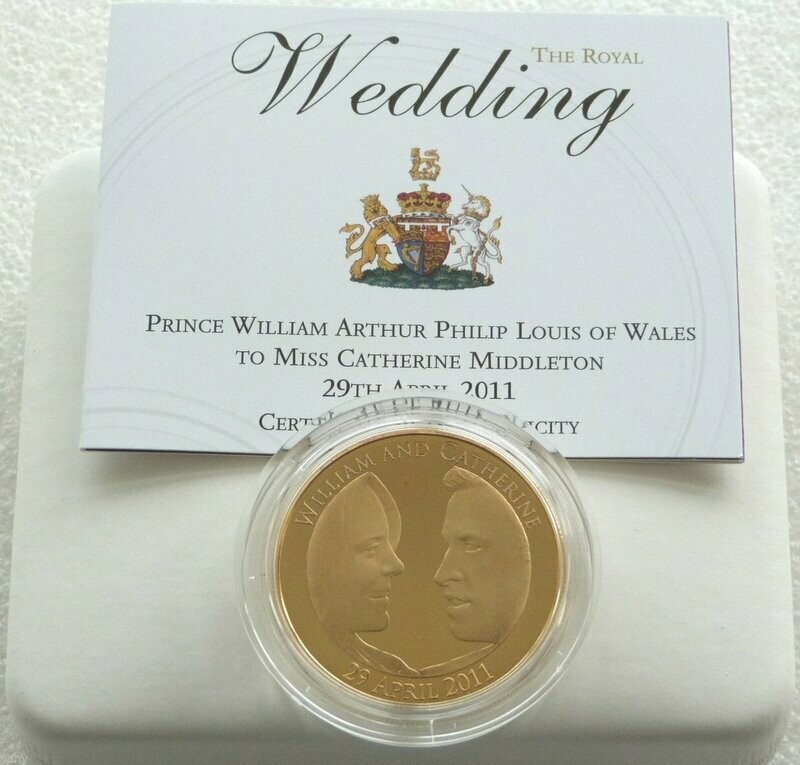 2011 Royal Wedding William and Kate £5 Silver Gold Proof Coin Box Coa