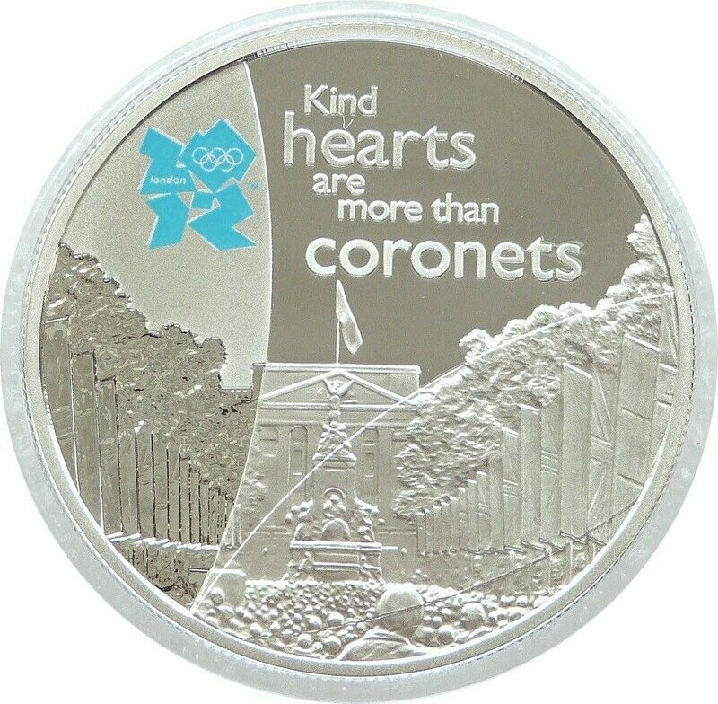 2010 London Olympic Games Buckingham Palace £5 Silver Proof Coin
