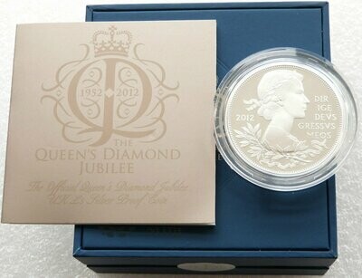2012 Diamond Jubilee £5 Silver Proof Coin Box Coa