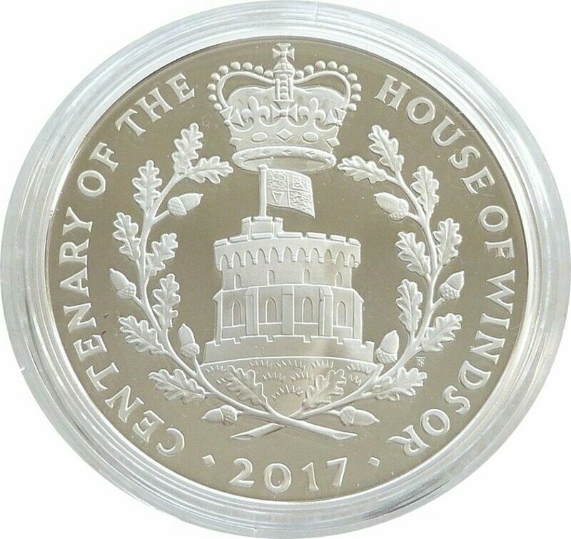 2017 House of Windsor Centenary £5 Silver Proof Coin Box Coa