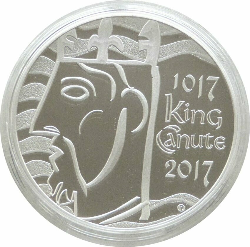 2017 King Canute Coronation £5 Silver Proof Coin Box Coa
