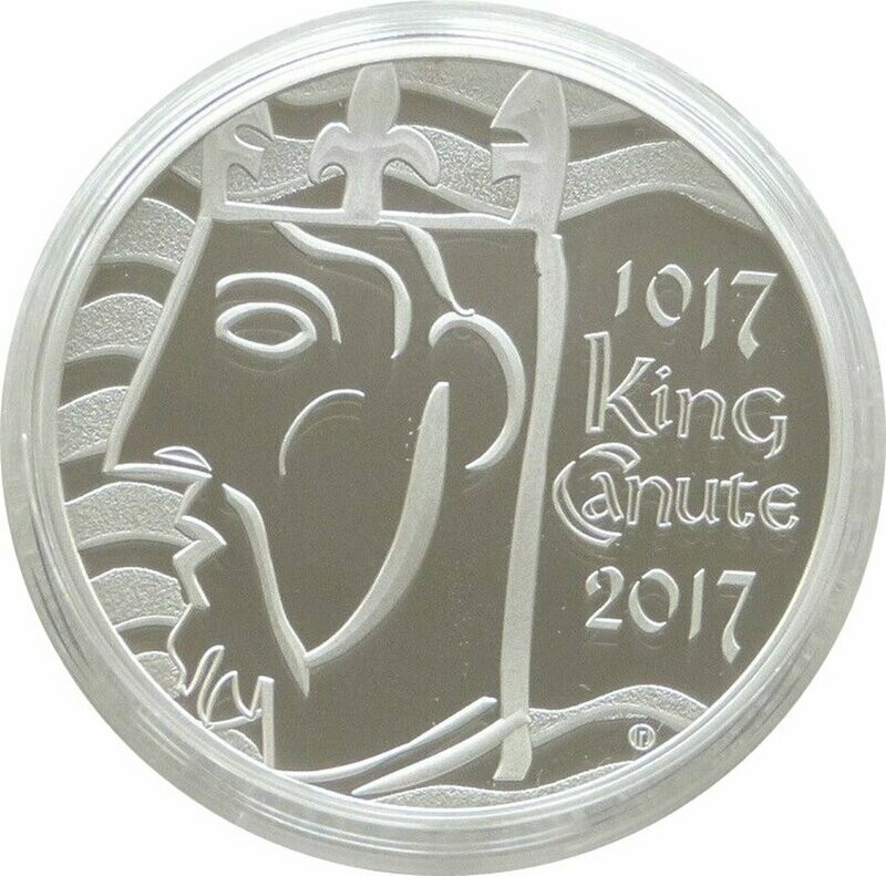 2017 King Canute Coronation £5 Silver Proof Coin Box Coa