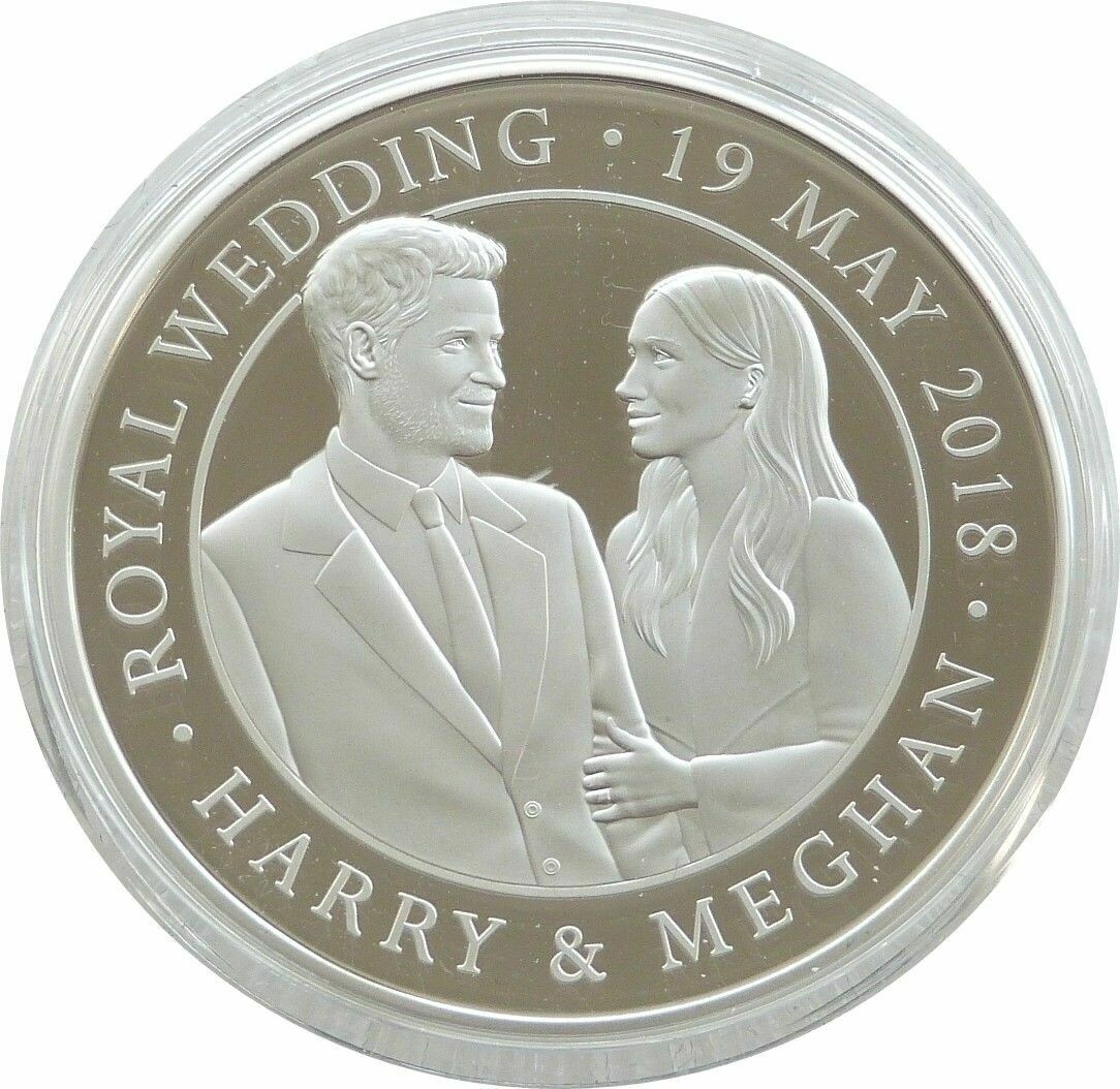 2018 Royal Wedding Harry Meghan £5 Silver Proof Coin Box Coa