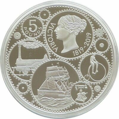2019 Birth of Queen Victoria £5 Silver Proof Coin Box Coa