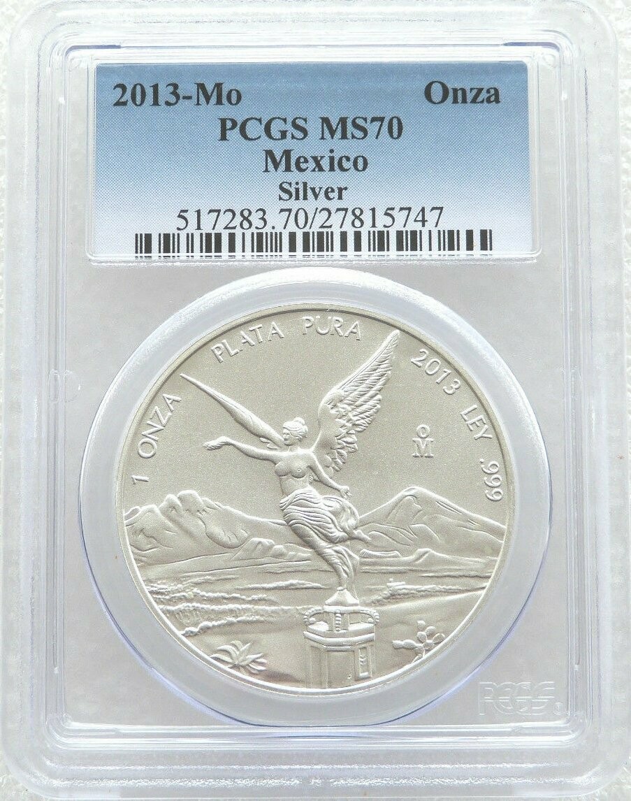 2013 Mexico Libertad Angel Silver 1oz Coin PCGS MS70