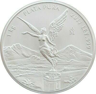 2011 Mexico Libertad Angel Silver Kilo Coin - Mintage 6,000