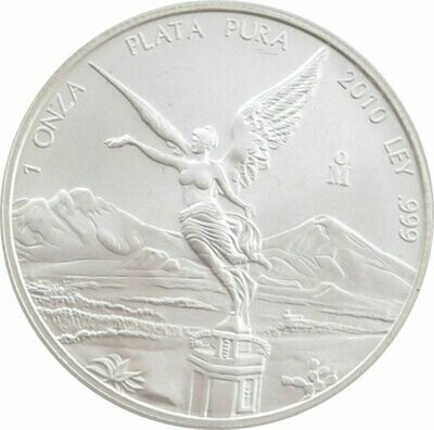 2010 Mexico Libertad Angel Silver 1oz Coin
