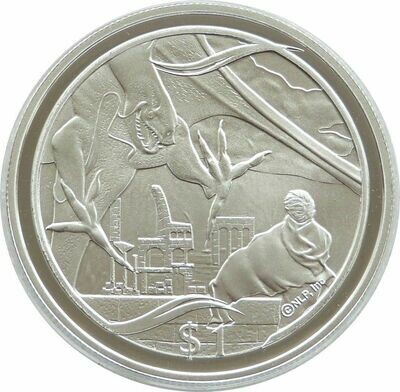 2003 New Zealand Lord of the Rings Battle of Minas $1 Silver Proof Coin
