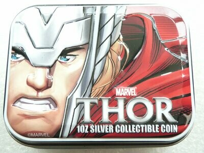 2014 Niue Marvel The Avengers Thor $2 Silver Proof 1oz Coin Box Coa