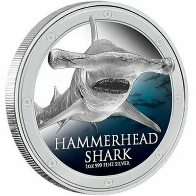 2013 Niue Hammerhead Shark $2 Silver Proof 1oz Coin Box Coa