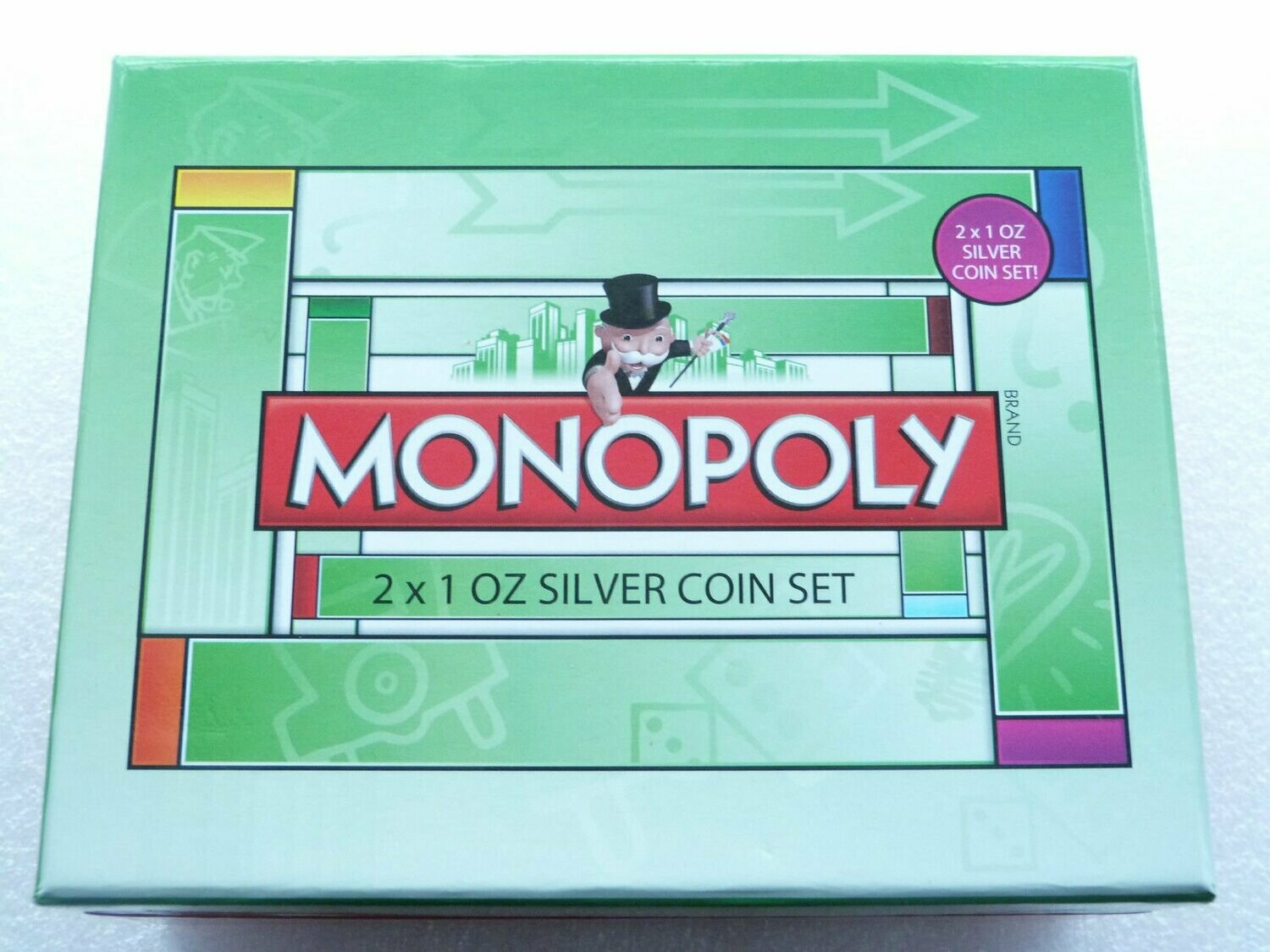 2013 Niue Monopoly $2 Silver Proof 2 Coin Set Box Coa