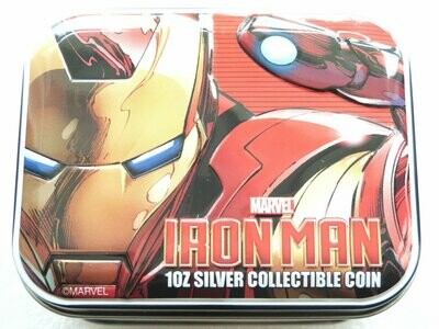 2014 Niue Marvel The Avengers Iron Man $2 Silver Proof 1oz Coin Box Coa