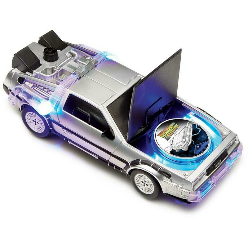 2015 Tuvalu Back to the Future DeLorean $1 Silver Proof 1oz Coin Box Coa