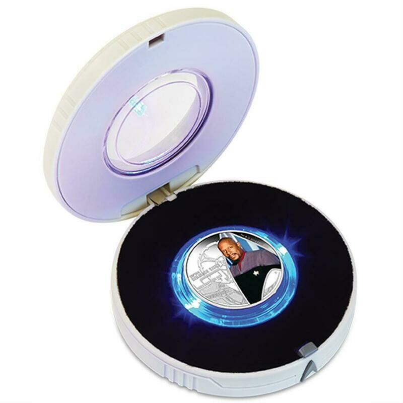 2015 Tuvalu Star Trek Benjamin Sisko $1 Silver Proof 1oz Coin Box Coa