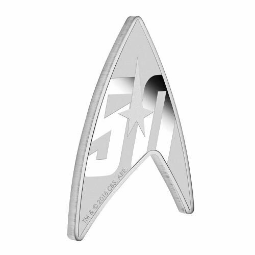 2016 Tuvalu Star Trek 50th Anniversary Delta $1 Silver Proof 1oz Coin Box Coa