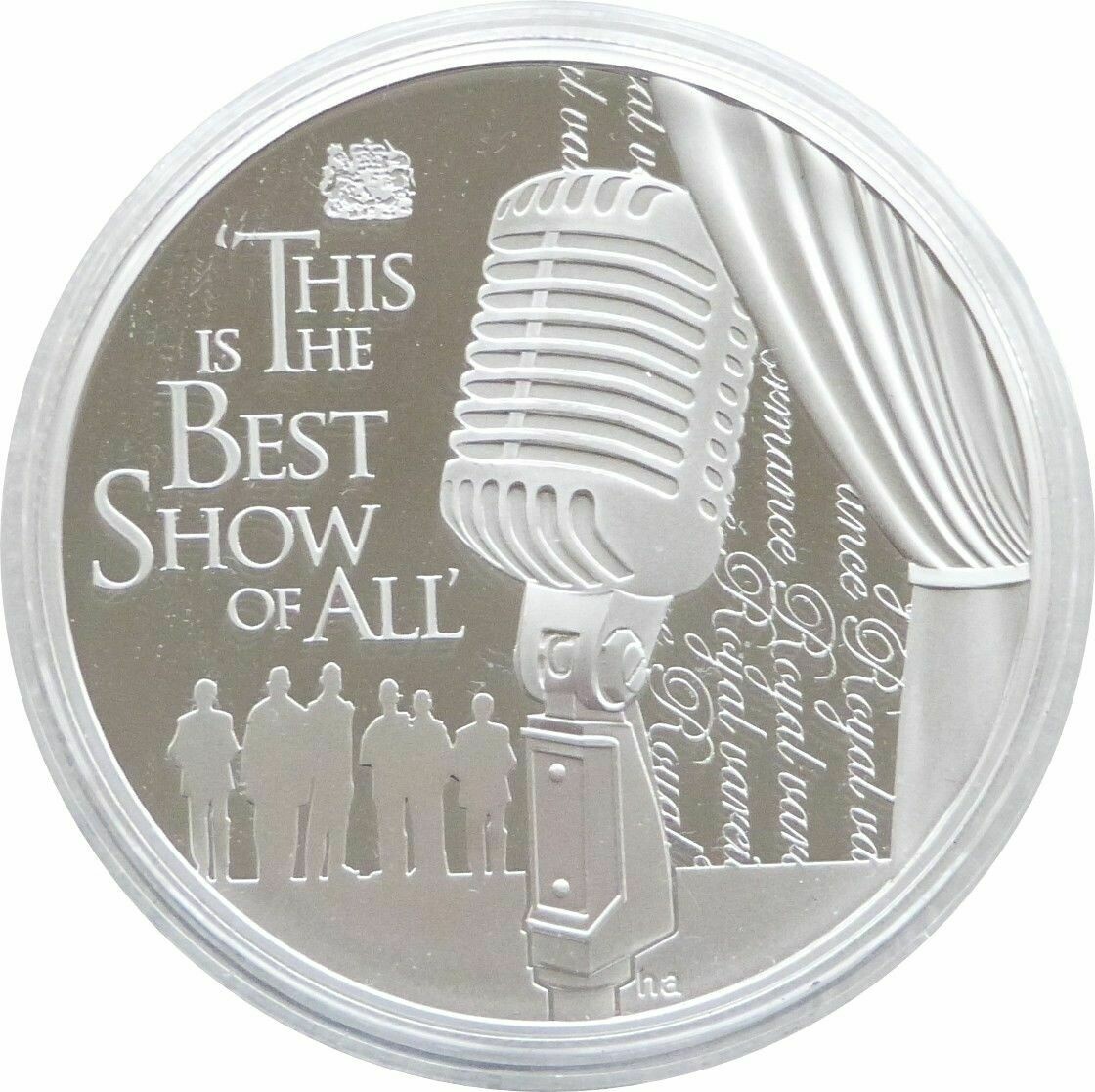 2013 Pitcairn Islands Diamond Jubilee Variety Club Mint Error $2 Silver Proof Coin