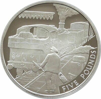 2004 Alderney Golden Age of Steam Branch Line £5 Silver Proof Coin