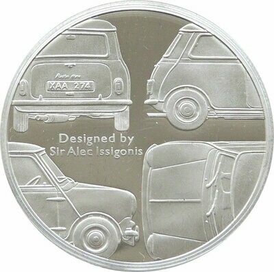 2009 Alderney Mini Motor Car 50th Anniversary Sections £5 Silver Proof Coin