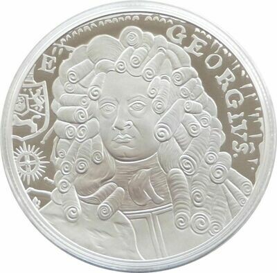 2014 Alderney King George I £5 Silver Proof Coin Box Coa
