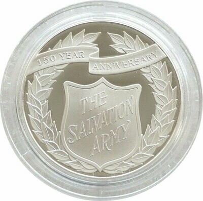 2015 Alderney Salvation Army £5 Silver Proof Coin Box Coa