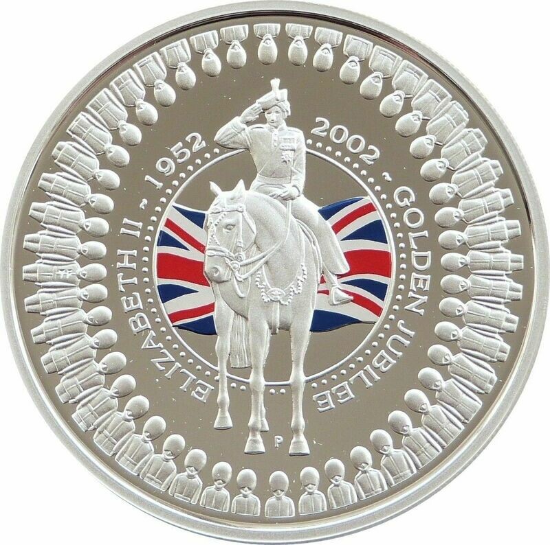 2002 Australia Golden Jubilee $1 Silver Proof Coin