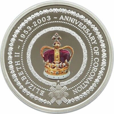2003 Australia Queens Coronation $1 Silver Proof Coin