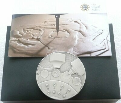 2010 Royal Mint Developments in Coinage Silver 5oz Medal Box Coa