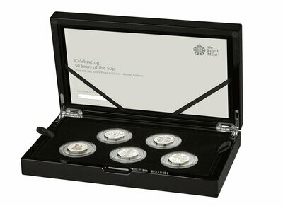 2019 British Culture 50p Silver Proof 5 Coin Set Box Coa