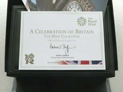 2009 Celebration of Britain Mind £5 Silver Proof 6 Coin Set Box Coa