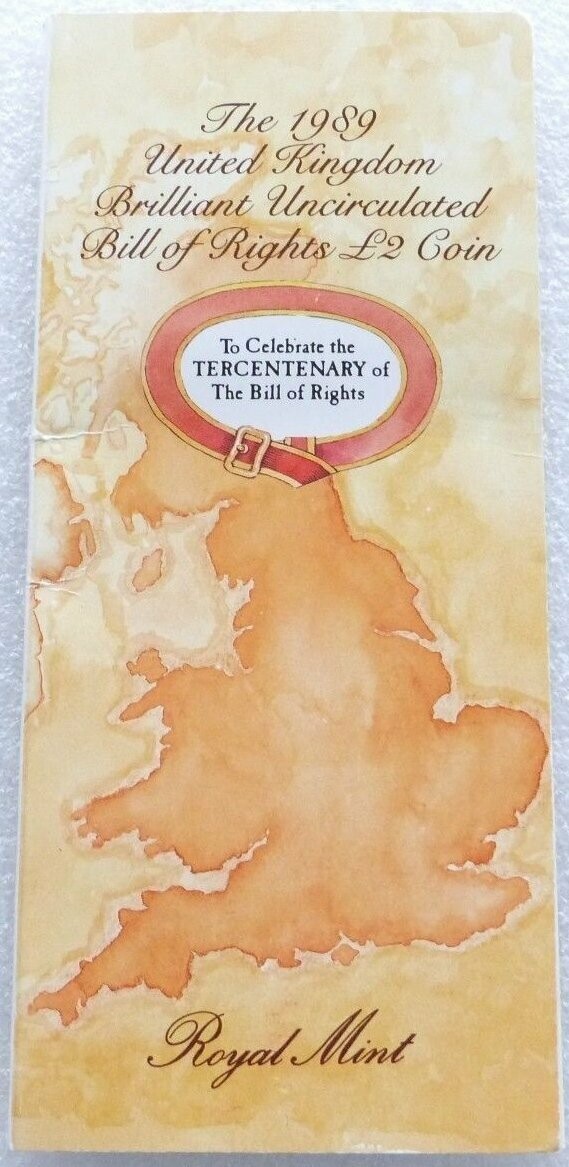 1989 Bill of Rights £2 Brilliant Uncirculated Coin Pack