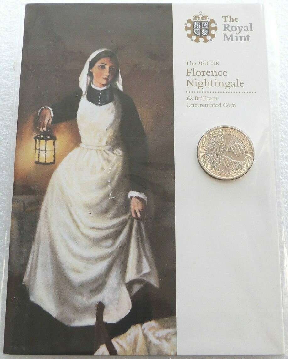 2010 Florence Nightingale £2 Brilliant Uncirculated Coin Pack Sealed