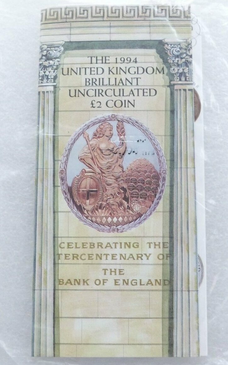1994 Bank of England £2 Brilliant Uncirculated Coin Pack Sealed