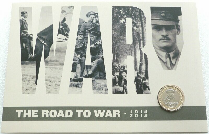 2014 First World War Outbreak Kitchener £2 Brilliant Uncirculated Coin Folder