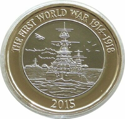 2015 First World War Royal Navy £2 Brilliant Uncirculated Coin - Fourth Portrait