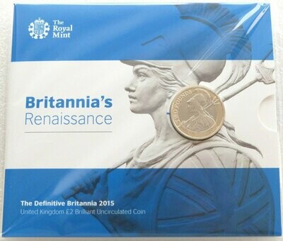 2015 Britannia Definitive £2 Brilliant Uncirculated Coin Pack Sealed