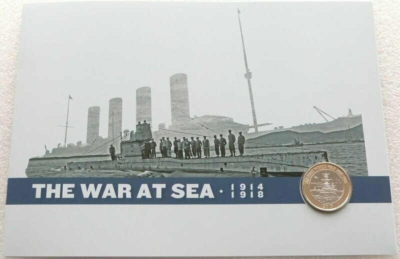 2015 First World War Royal Navy £2 Brilliant Uncirculated Coin Folder