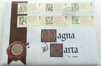2015 Magna Carta £2 Brilliant Uncirculated Coin First Day Cover PNC