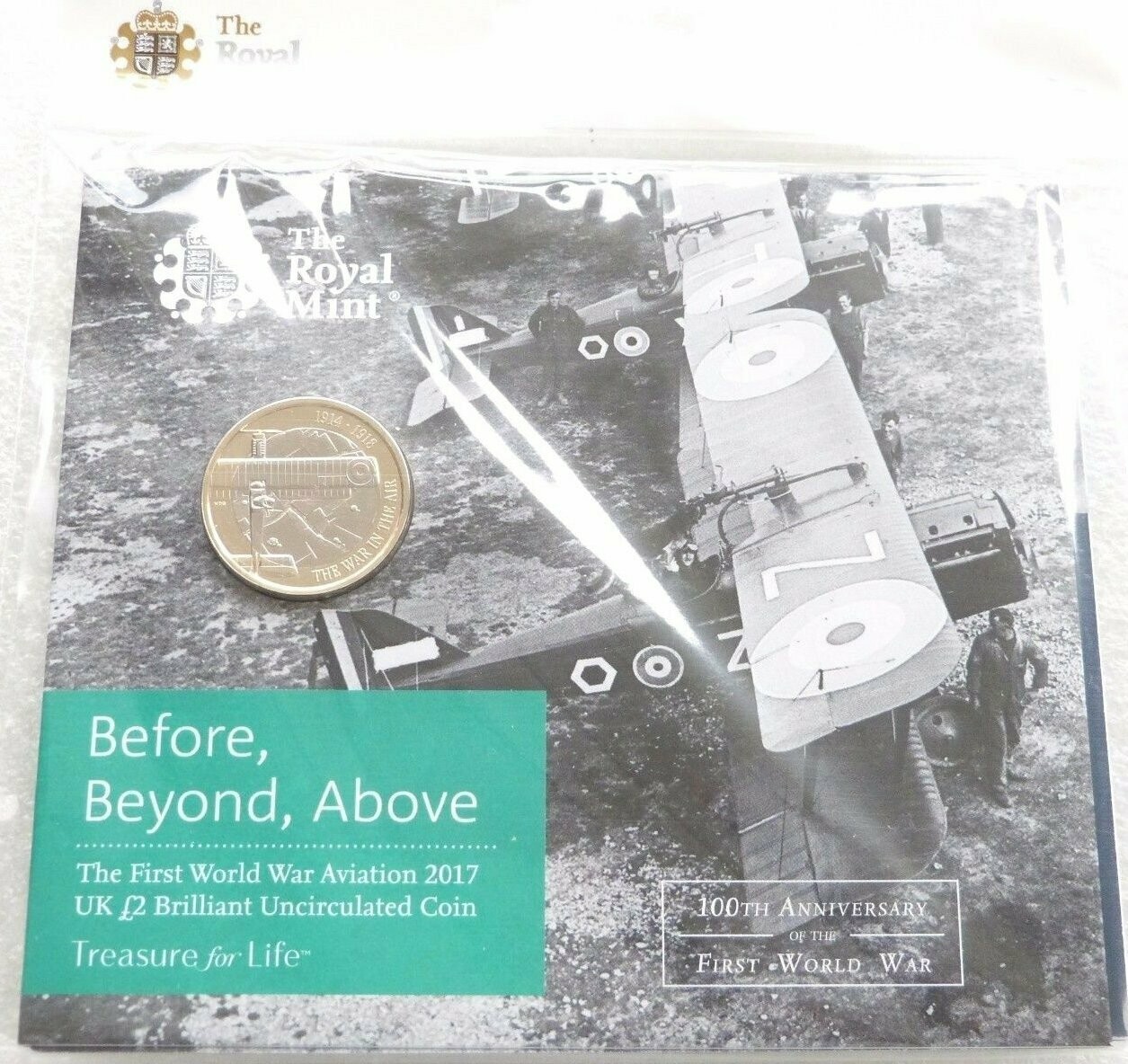 2017 First World War Aviation £2 Brilliant Uncirculated Coin Pack Sealed