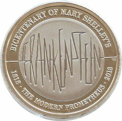 2018 Mary Shelley Frankenstein £2 Brilliant Uncirculated Coin