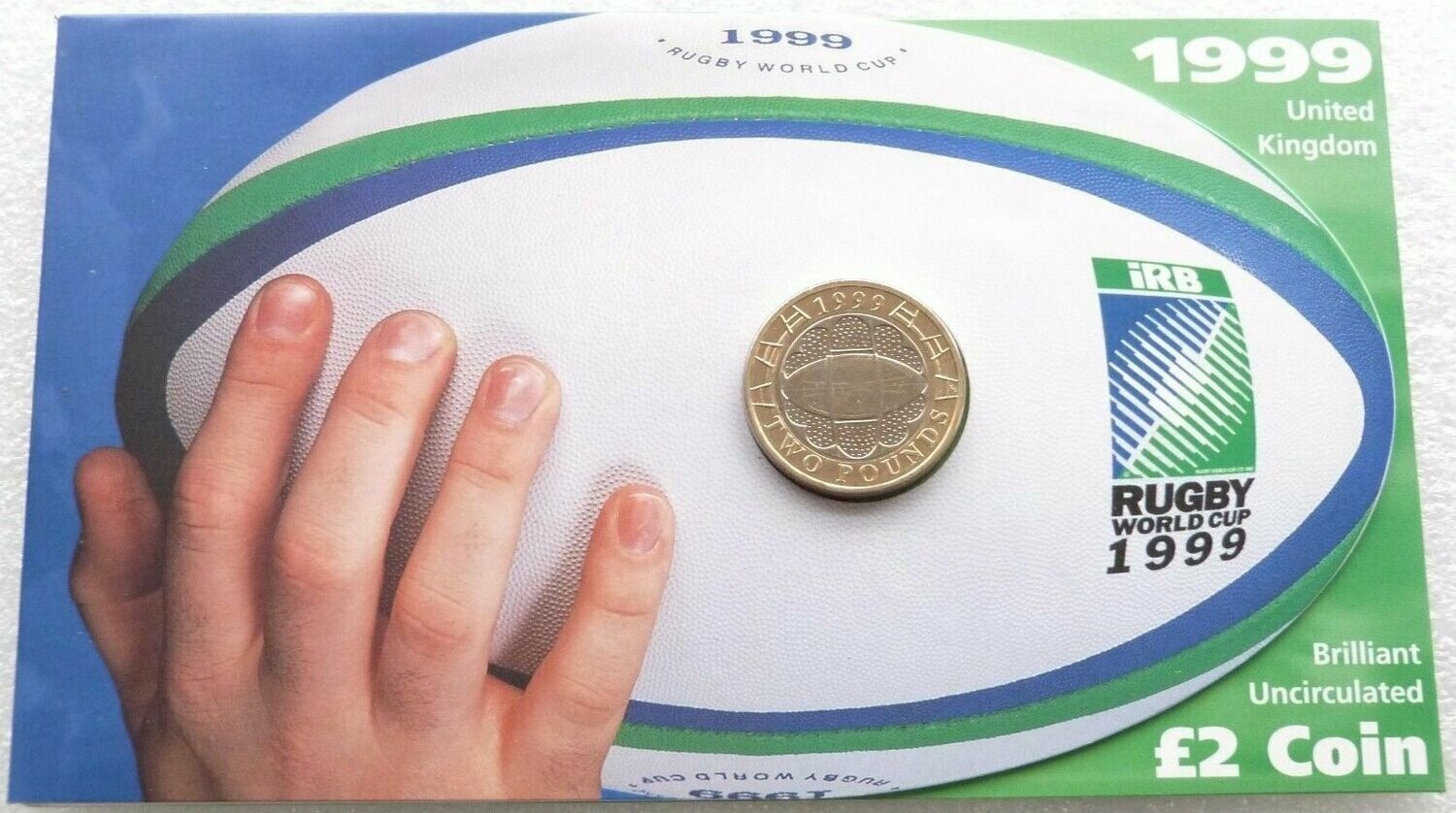 1999 Rugby World Cup £2 Brilliant Uncirculated Coin Pack