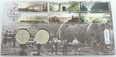 2006 Isambard Brunel £2 Brilliant Uncirculated 2 Coin Set First Day Cover